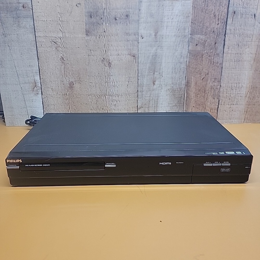 Philips DVDR3475/37B DVD Player and Recorder 1080p HDMI No Remote
